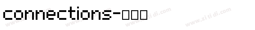 connections字体转换