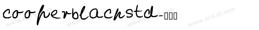 cooperblackstd字体转换