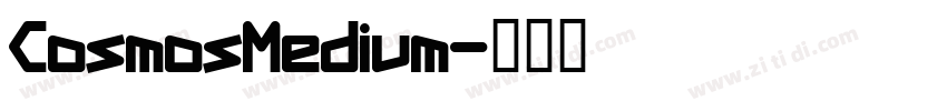 CosmosMedium字体转换