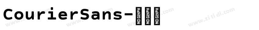 CourierSans字体转换