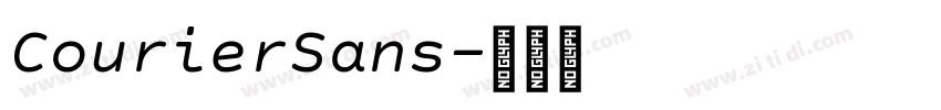CourierSans字体转换