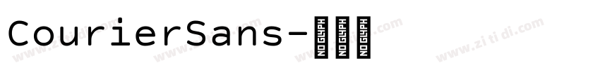CourierSans字体转换