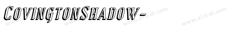 CovingtonShadow字体转换