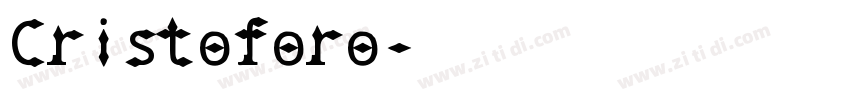 Cristoforo字体转换