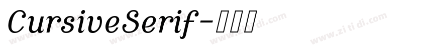 CursiveSerif字体转换