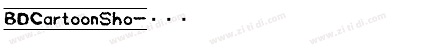BDCartoonSho字体转换