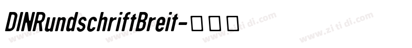 DINRundschriftBreit字体转换
