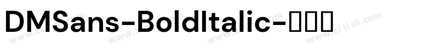 DMSans-BoldItalic字体转换