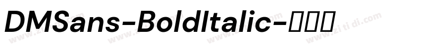 DMSans-BoldItalic字体转换