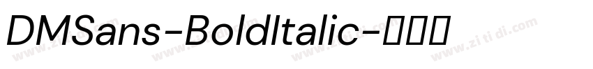 DMSans-BoldItalic字体转换