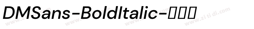 DMSans-BoldItalic字体转换