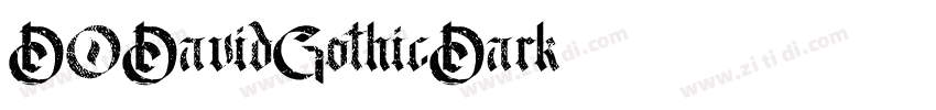 DODavidGothicDark字体转换