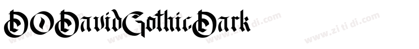 DODavidGothicDark字体转换