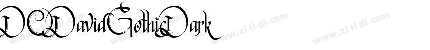 DODavidGothicDark字体转换