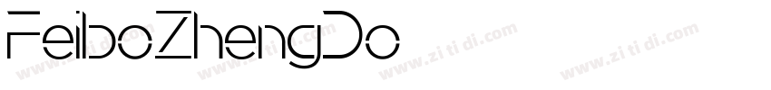 FeiboZhengDo字体转换