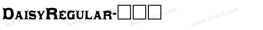DaisyRegular字体转换