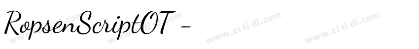 RopsenScriptOT◆字体转换