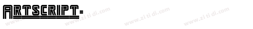 Artscript字体转换