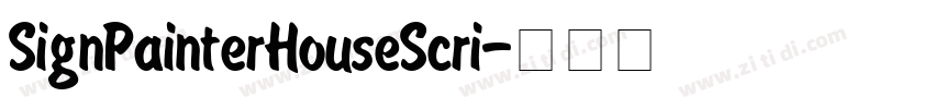 SignPainterHouseScri字体转换