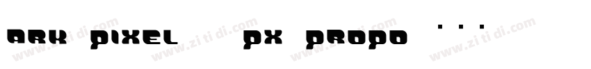 ark-pixel-12px-propo字体转换