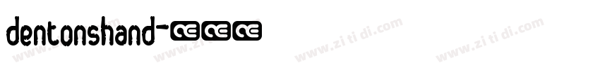 dentonshand字体转换