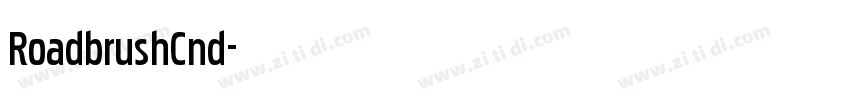 RoadbrushCnd字体转换