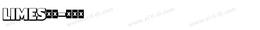 limes字体字体转换