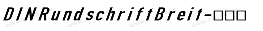 DINRundschriftBreit字体转换