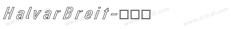 HalvarBreit字体转换