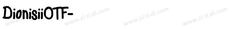 DionisiiOTF字体转换