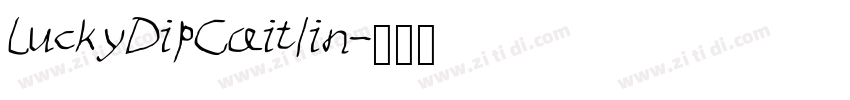 LuckyDipCaitlin字体转换