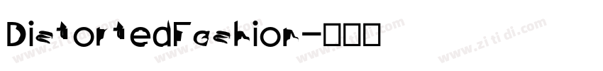 DistortedFashion字体转换