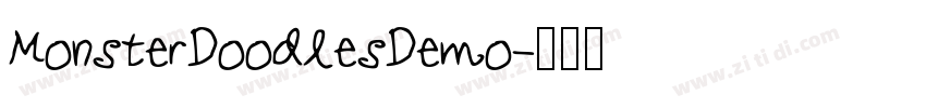 MonsterDoodlesDemo字体转换