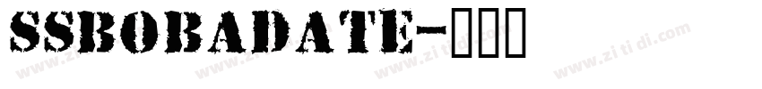 SSBobaDate字体转换