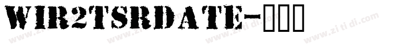 WIR2TsrDate字体转换