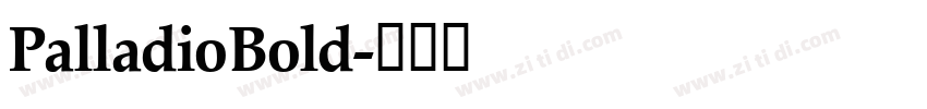 PalladioBold字体转换