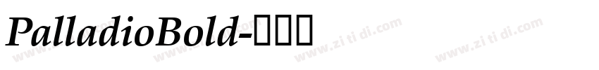 PalladioBold字体转换
