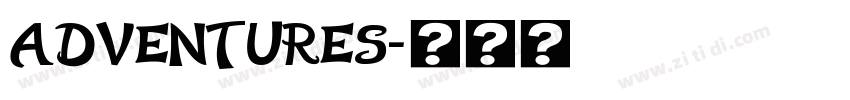 Adventures字体转换