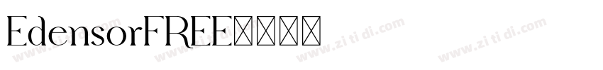EdensorFREE字体转换