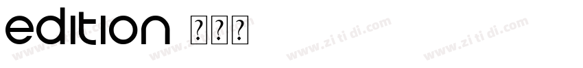 Edition字体转换