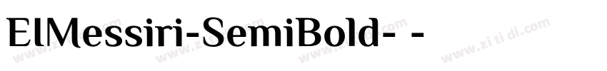 EIMessiri-SemiBold-半字体转换