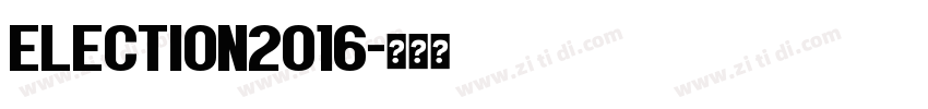 Election2016字体转换