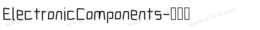 ElectronicComponents字体转换