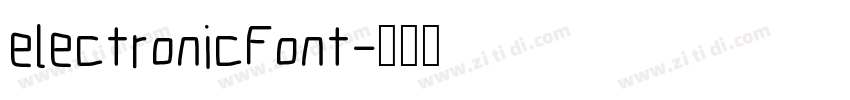 electronicFont字体转换
