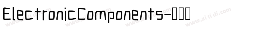 ElectronicComponents字体转换