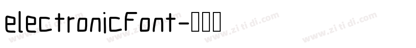 electronicFont字体转换
