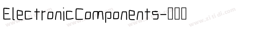 ElectronicComponents字体转换