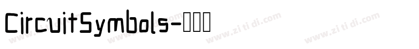 CircuitSymbols字体转换