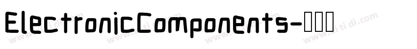ElectronicComponents字体转换