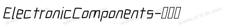 ElectronicComponents字体转换